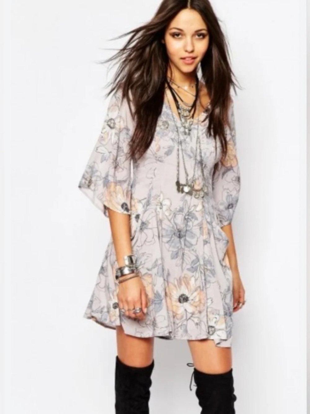 Free People Eyes on You Mini Dress Size 6